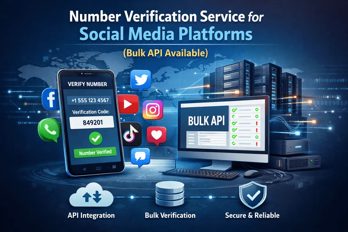 Massen-Nummernverifizierung für Social Media: WhatsApp, Telegram und mehr