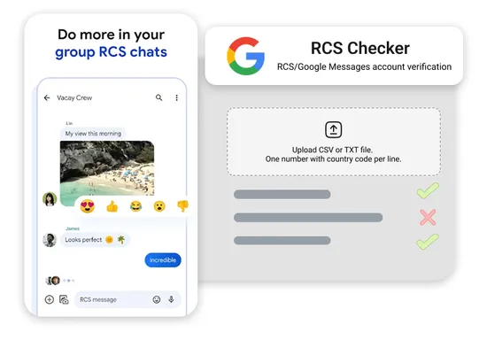 RCS Checker - Verify Rich Communication Services support