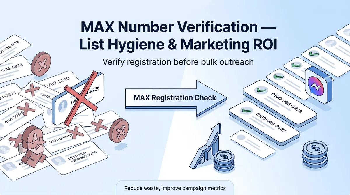 Comprobaciones de registro en MAX: cómo la higiene de listas eleva el ROI y la eficiencia del marketing