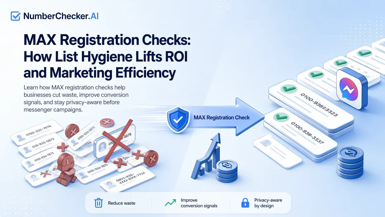 MAX Registration Checks: How List Hygiene Lifts ROI and Marketing Efficiency