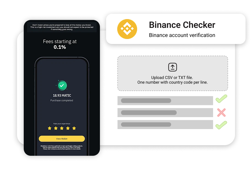 Binance Checker - Verify Binance account presence