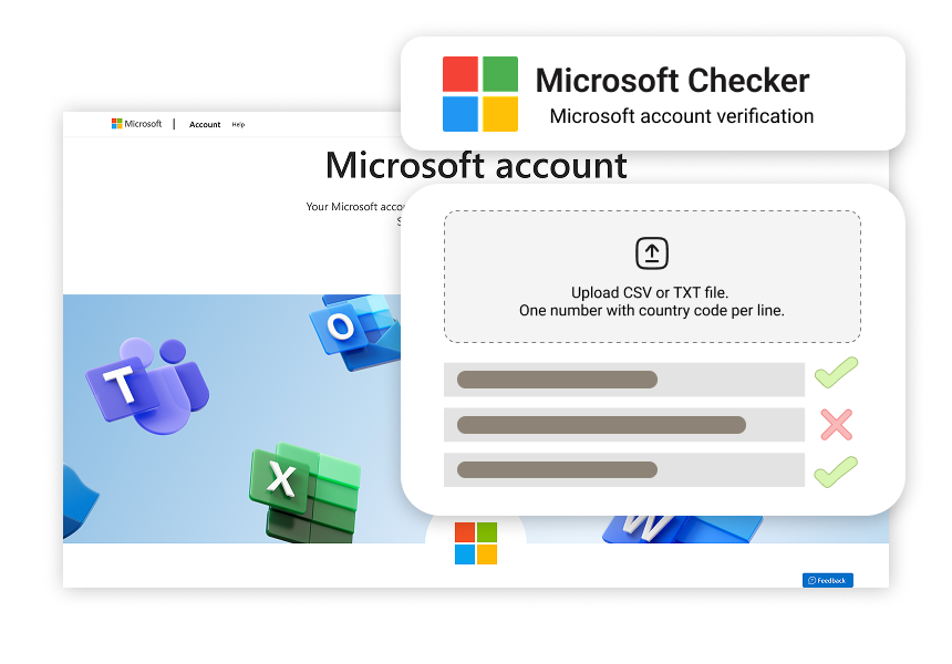 Microsoft Checker - Verify Microsoft account presence