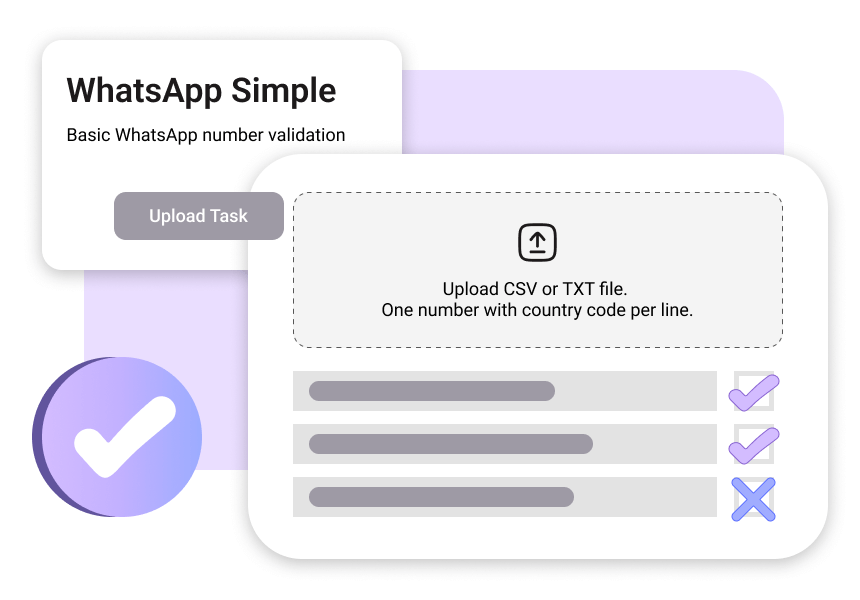 WhatsApp Real-time Checker - Fully real-time number validation